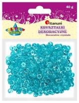 Opakowanie Koraliki plastikowe połówka kuli turkusowe 40g