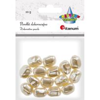 Opakowanie Koraliki plastikowe twist białe perłowe 20g