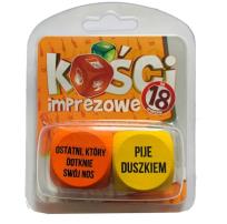 Opakowanie Kości Imprezowe na 18 urodziny(żółto-pomarańczowe)