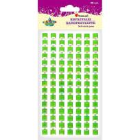 Opakowanie Kryształki samoprzylepne paski kw. zielone 7szt