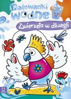 Okładka książki Malowanki wodne. Zwierzęta w dżungli