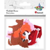 Opakowanie Naklejki filcowe zwierzęta zagrodowe mix 12szt