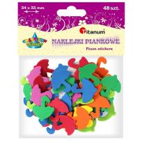 Opakowanie Naklejki piankowe parasolki 34x33mm mix 48szt