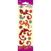 Opakowanie Naklejki wypukłe miękkie esy floresy mix 13szt