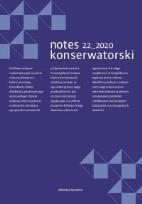 Okładka książki Notes 22_2020 konserwatorski