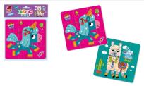 Opakowanie Piankowe puzzle 2w1. Jednorożec i lama