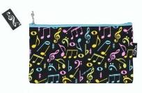 Opakowanie Piórnik czarny w kolorowe nuty