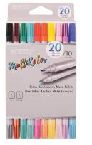 Opakowanie Pisaki dwustronne multikolor 20 kolorów