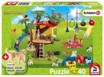 Opakowanie Puzzle 40 Schleich Szczęśliwe psy