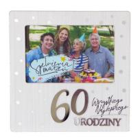 Opakowanie Ramka Moments RM-021 Urodziny 60 biała