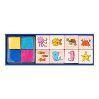 Opakowanie Stempelki Drewniane - Zwierzęta Morskie