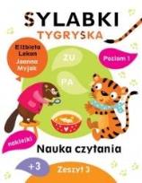 Okładka książki Sylabki Tygryska. Nauka czytania zeszyt 3