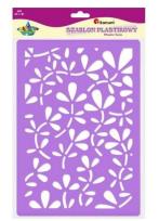 Opakowanie Szablon plastikowy A4 kwiaty fioletowy