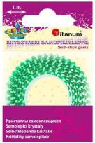 Opakowanie Taśma z kryształkami samoprzylepna 12mmx1m zielona
