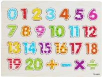 Opakowanie Układanka drewniana liczby