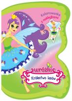 Okładka książki Wróżki. Królestwo lasów. Kolorowanka z naklejkami