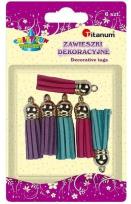 Opakowanie Zawieszki dekoracyjne frędzelki mix 6szt