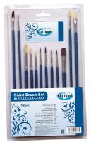 Opakowanie Zestaw pędzli drewnianych 12szt blister 82786
