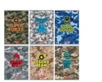 Opakowanie Zeszyt A5/16K linia Military (10szt)