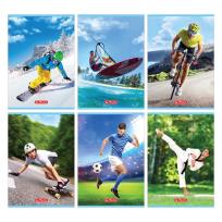 Opakowanie Zeszyt A5/32K linia podwójna Sport (10szt)