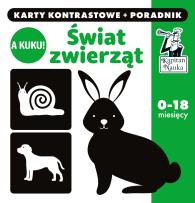 Okładka książki A kuku! Świat Zwierząt. Karty kontrastowe + poradnik. Kapitan Nauka