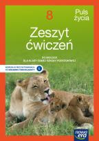 Okładka książki Biologia Puls życia zeszyt ćwiczeń dla klasy 8 szkoły podstawowej EDYCJA 2021-2023
