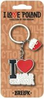 Opakowanie Brelok I love Poland Warszawa ILP-BRE-B-WAR-05