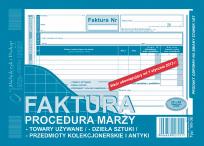 Opakowanie Faktura-procedura marży-towary używane A5