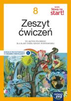 Okładka książki Język polski Nowe słowa na start! zeszyt ćwiczeń dla klasy 8 szkoły podstawowej EDYCJA 2021-2023