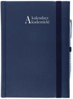 Okładka książki Kalendarz 2021/2022 akademicki A5 tygodniowy CROSS z gumką granat