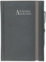 Okładka książki Kalendarz 2021/2022 akademicki A5 tygodniowy CROSS z gumką srebrny