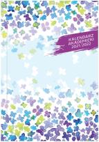 Okładka książki Kalendarz 2021/2022 akademicki A5 tygodniowy PCV bezbarwny motyle