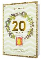 Opakowanie Karnet B6 Urodziny 20 HM200-2293