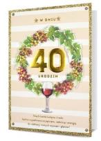 Opakowanie Karnet B6 Urodziny 40 HM200-2295