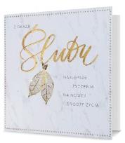 Opakowanie Karnet kwadratowy Ślub UK-Silver-08