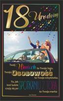 Opakowanie Kartka okolicznościowa Urodziny 18 U65