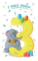 Opakowanie Kartka okolicznościowa Urodziny 3 C03