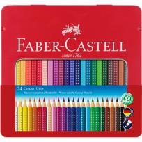 Opakowanie Kredki ołówkowe Faber-Castell Grip 2001 24 kolory opakowanie metalowe