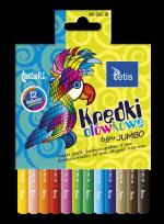 Opakowanie Kredki ołówkowe Tetis okrągłe jumbo 12 kolorów