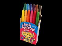 Opakowanie Kredki świecowe Tetis wykręcane 12 kolorów