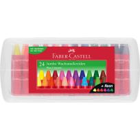 Opakowanie Kredki woskowe trójkątne Faber-Castell 24 kolory w tym 6 kolorów neonowych
