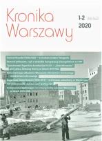 Okładka książki Kronika Warszawy 1-2 (161-162)/2020