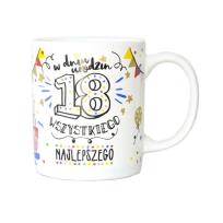 Opakowanie Kubek Q 768 Urodziny 18 konfetti