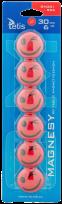 Opakowanie Magnesy do tablic 30mm/6 uśmiech czerwone