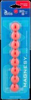 Opakowanie Magnesy do tablic czerwone gładkie 20mm/8