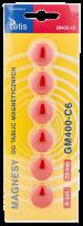 Opakowanie Magnesy do tablic Tetis czerwone 20mm/6