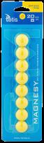 Opakowanie Magnesy do tablic Tetis żółte gładkie 20mm/8