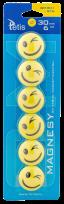 Opakowanie Magnesy do tablic Tetis żółte uśmiechy 30mm/6