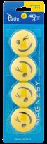 Opakowanie Magnesy do tablic Tetis żółte uśmiechy 40mm/4