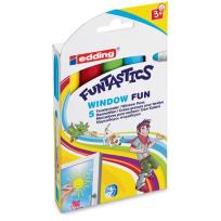Opakowanie Markery do szyb Edding Funtastics 5 kolorów